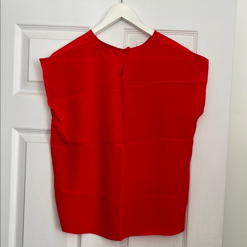 Vintage 100% silk Red Women's Top